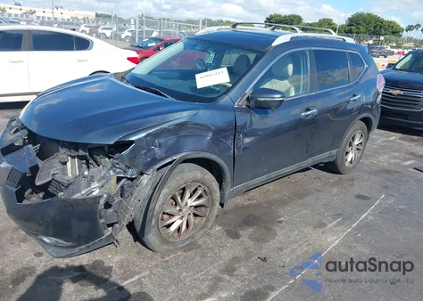 2014 Nissan Rogue Sl z USA, uszkodzony, nr VIN 5N1AT2MT3EC812048